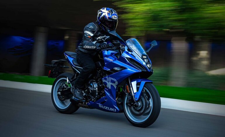 2025 Suzuki GSX-8R EVO sports bike with Akrapovic exhaust