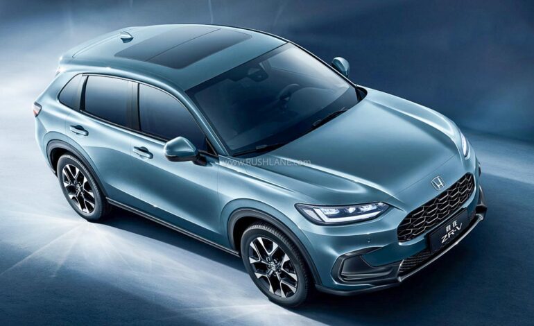 Honda ZR-V Hybrid SUV 2025 front and side view design