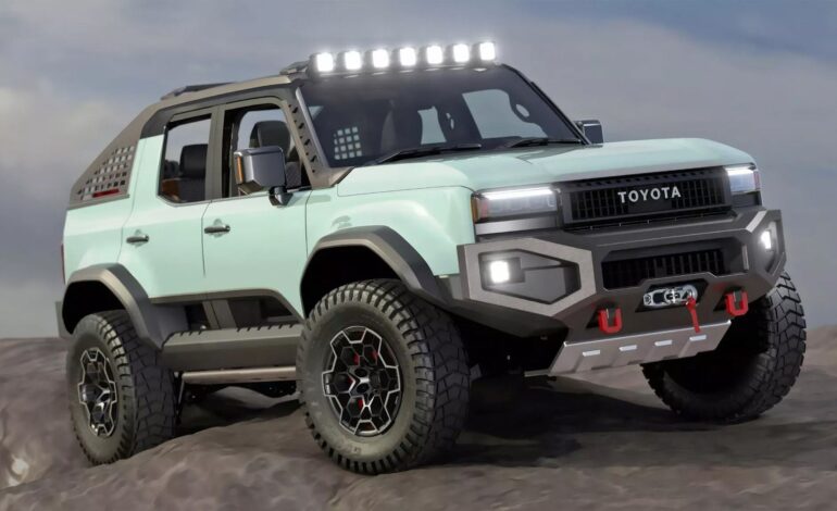 Toyota Land Cruiser FJ 2025 side profile showing rugged design.